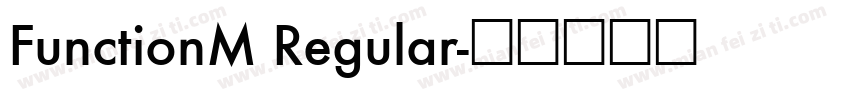 FunctionM Regular字体转换